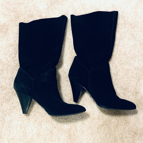 Steve Madden Rein Black Suede Boot - 9M - Picture 2 of 10